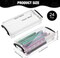 4 Pcs Large Capacity Plastic Pencil Box Clear Plastic Pencil Case Crayon Box with Snap Tight Lid Watercolor Pen Storage Brush Pencil Box Organizer Drawing Tools Container (Black)